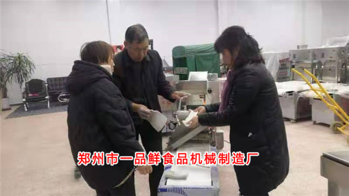 手撕面機調(diào)試中